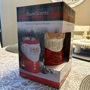 Illumination Fragrance Warmer Melts Wax Santa Glows No Flame or Smoke NIB‎